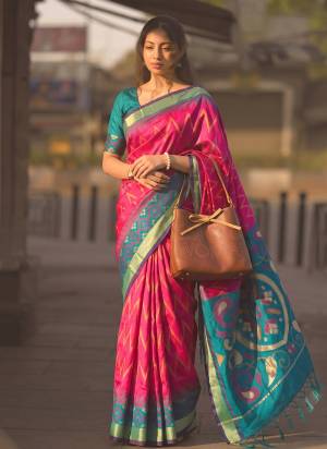 Garb These Fastive And Party Wear Saree in Fine Colored.These Saree And Blouse is Fabricated On Soft Silk.Its Beautified With Weaving Jari Designer With Printed.