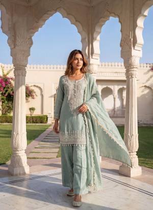 Attrective Looking These Party Wear Free Size Stitched Suit in Fine Colored Pair With Bottom And Dupatta.These Top And Dupatta Are Fabricated On Simmer Tissue Pair With Simmer Tissue Bottom.Its Beautified With Designer Embroidery Work.