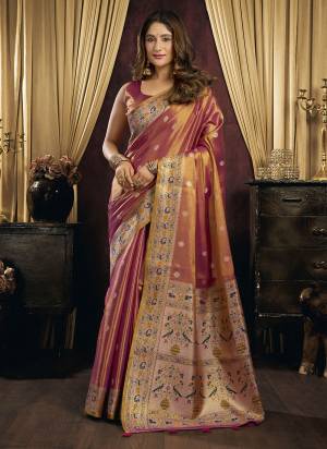 Garb These Fancy Party Wear Saree in Fine Colored.These Saree Are Tissue Silk And Blouse is Tissue Silk Fabricated.Its Beautified With Woven Designer.
