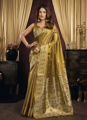 Garb These Fancy Party Wear Saree in Fine Colored.These Saree Are Tissue Silk And Blouse is Tissue Silk Fabricated.Its Beautified With Woven Designer.