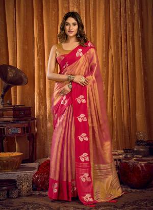 Looking These Fancy Party Wear Saree in Fine Colored.These Saree Are Soft Tissue And Blouse is Soft Tissue Fabricated.Its Beautified With Woven Designer.