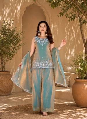 Garb These Beautiful Looking Readymade Suits.These Top Are Fendy Satin And Bottom Are Fendy Satin And Fendy Satin Dupatta Fabricated.Its Beautified  With Disigner Beads Embroidery Work.