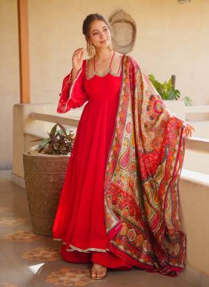 Garb These Beautiful Looking Readymade Suits.These Top Are Georgette And Bottom Are Georgette And Chinon Dupatta Fabricated.Its Beautified  With Disigner Embroidery Work.
