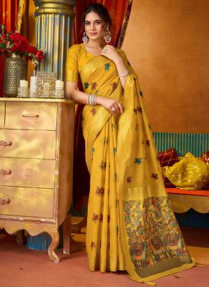 Looking These Fancy Party Wear Saree in Fine Colored.These Saree Are Modal Silk And Blouse is Modal Silk Fabricated.Its Beautified With Woven Katha Designer.