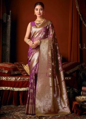 Garb These Fancy Party Wear Saree in Fine Colored.These Saree Are Soft Silk And Blouse is Soft Silk Fabricated.Its Beautified With Woven Jacquard Designer.