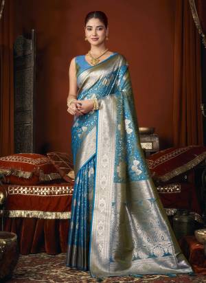 Garb These Fancy Party Wear Saree in Fine Colored.These Saree Are Soft Silk And Blouse is Soft Silk Fabricated.Its Beautified With Woven Jacquard Designer.