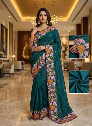 Garb These Party Wear Saree in Fine Colored.These Saree Are Manipuri Silk And Blouse is Manipuri Silk Fabricated.Its Beautified With Designer MultyThread Embroidery Cut Work.