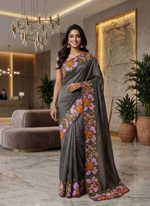 Garb These Party Wear Saree in Fine Colored.These Saree Are Manipuri Silk And Blouse is Manipuri Silk Fabricated.Its Beautified With Designer MultyThread Embroidery Cut Work.