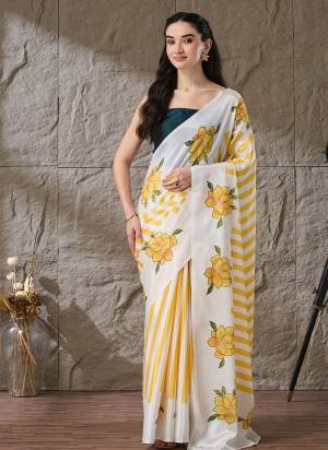 Looking These Party Wear Ready To Wear Saree in Fine Colored.These Saree Are Satin And Blouse is Satin Fabricated.Its Beautified With Designer Printed.