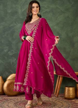Looking These Beautiful Looking Readymade Suits.These Top Are Vichitra Silk And Bottom Are Rayon And Vichitra Silk Dupatta Fabricated.Its Beautified  With Disigner Embroidery Work.