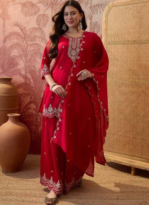 Looking These Beautiful Looking Readymade Suits.These Top Are Vichitra Silk And Bottom Are Vichitra Silk And Vichitra Silk Dupatta Fabricated.Its Beautified  With Disigner Embroidery Work.