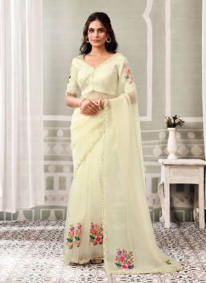 Look Attrective These Designer Party Wear Saree in Fine Colored.These Saree Are Organza Satin Silk And Blouse Satin Silk is Fabricated.Its Beautified Desiger Embroidery,Pearl,Stone Work.