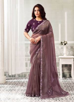Look Attrective These Designer Party Wear Saree in Fine Colored.These Saree Are Organza Satin Silk And Blouse Satin Silk is Fabricated.Its Beautified Desiger Embroidery,Pearl,Stone Work.