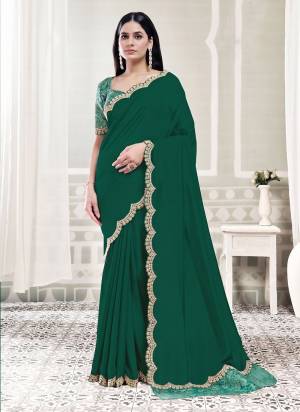 Look Attrective These Designer Party Wear Saree in Fine Colored.These Saree Are Crepe Silk And Blouse Jacquard Gota Silk is Fabricated.Its Beautified Desiger Embroidery,Pearl,Stone Work.