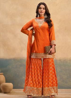 Attractive These Party Wear Free Size Stitched Plazzo Suit in Fine Colored Pair.These Top Bottom Are Viscose And Dupatta Are Nazneen And Pair With Santoon Inner.Its Beautified With Heavy Woven Designer With Embroidery Work.
