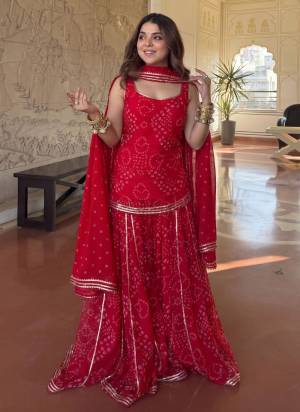 Garb These Beautiful Looking Readymade Suits.These Top Are Georgette And Bottom Are Georgette And Georgette Dupatta Fabricated.Its Beautified  With Disigner Printed.