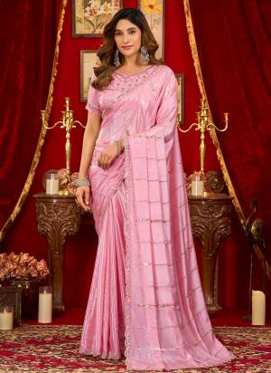 Looking These Fancy Party Wear Saree in Fine Colored.These Saree Are Prada Silk And Blouse is Prada Silk Fabricated.Its Beautified With Designer Beads,Sequance Work.