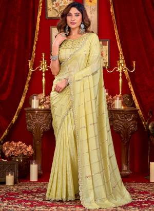Looking These Fancy Party Wear Saree in Fine Colored.These Saree Are Prada Silk And Blouse is Prada Silk Fabricated.Its Beautified With Designer Beads,Sequance Work.