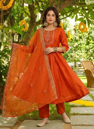Garb These Suit in Fine Colored Pair With Bottom And Dupatta.These Top Are Vichitra And Bottom Are Fabricated On Rayon Pair With Organza Dupatta.Its Beautified With Designer Embroidery Work.