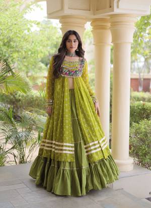 Attractive These Navratri Wear Lehenga Choli in Fine Colored. These Lehenga Are Kora Cotton And Blouse Are Faux Georgette Fabricated. It is Beautified With Designer Bandhani Printed With Kutchi Gamthi Patch Work.