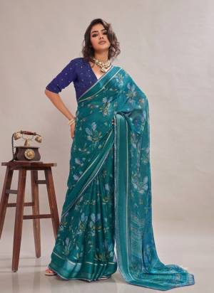 Garb These Party Wear Saree in Fine Colored.These Saree Are Georgette And Blouse is Georgette Fabricated.Its Beautified With Designer Printed.