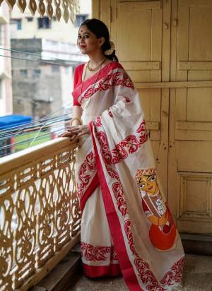 Looking These Party Wear Saree in Fine Colored.These Saree is Fabricated On Linen Cotton Pair With Linen Cotton Blouse.Its Beautified Designer Printed.