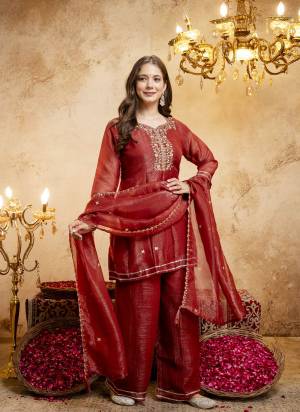 Looking These Party Wear Suit in Fine Colored Pair With Bottom And Dupatta.These Top Are Crunchy And Bottom Are Fabricated On Crunchy Pair With Crunchy Dupatta.Its Beautified With Designer Embroidery Work.