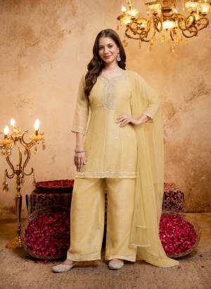 Looking These Party Wear Suit in Fine Colored Pair With Bottom And Dupatta.These Top Are Crunchy And Bottom Are Fabricated On Crunchy Pair With Crunchy Dupatta.Its Beautified With Designer Embroidery Work.