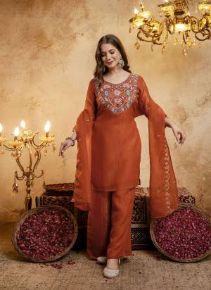 Looking These Party Wear Suit in Fine Colored Pair With Bottom And Dupatta.These Top Are Crunchy And Bottom Are Fabricated On Crunchy Pair With Crunchy Dupatta.Its Beautified With Designer Embroidery Work.
