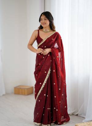 Attractive These Fancy Party Wear Saree in Fine Colored.These Saree Are Fendy Satin And Blouse is Fendy Satin Fabricated.Its Beautified With Designer Jari,Sequance Embroidery Work.