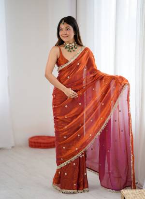 Attractive These Fancy Party Wear Saree in Fine Colored.These Saree Are Fendy Satin And Blouse is Fendy Satin Fabricated.Its Beautified With Designer Jari,Sequance Embroidery Work.