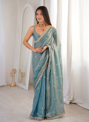 Attractive These Fancy Party Wear Saree in Fine Colored.These Saree Are Fendy Satin And Blouse is Fendy Satin Fabricated.Its Beautified With Designer Jari,Sequance Embroidery Work.