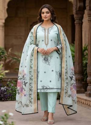 Looking These Suit in Fine Colored Pair With Bottom And Dupatta.These Top Are Modal Cotton And Dupatta Are Fabricated On Organza Jacquard Pair With Dul Santoon Bottom.Its Beautified With Designer Printed, Hand Work.
