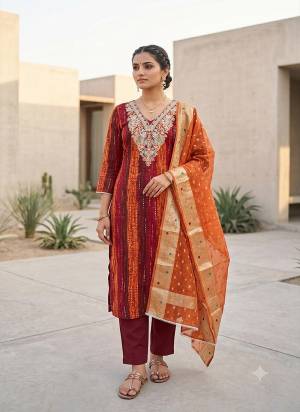 Looking These Suit in Fine Colored Pair With Bottom And Dupatta.These Top Are Modal Cotton And Dupatta Are Fabricated On Organza Jacquard Pair With Rayon Bottom.Its Beautified With Designer Printed, Hand Work.