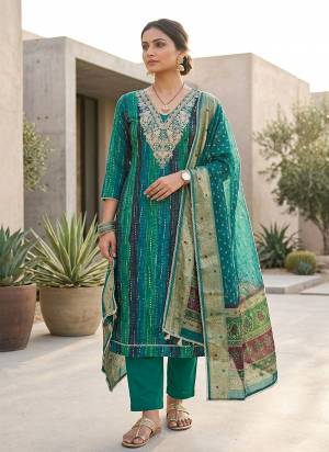 Looking These Suit in Fine Colored Pair With Bottom And Dupatta.These Top Are Modal Cotton And Dupatta Are Fabricated On Organza Jacquard Pair With Rayon Bottom.Its Beautified With Designer Printed, Hand Work.