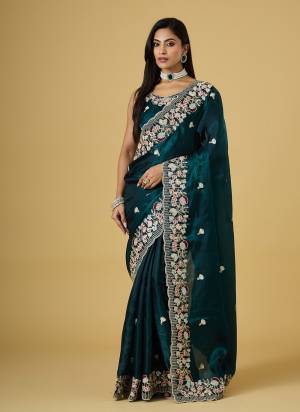 Attractive These Party Wear Saree in Fine Colored.These Saree Are Jimmy Choo And Blouse is Jimmy Choo Fabricated.Its Beautified With Designer Thread,Sequance Embroidery Work.