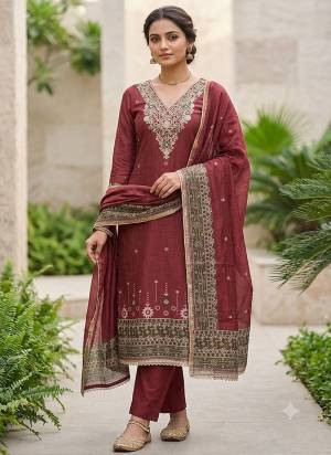 Looking These Suit in Fine Colored Pair With Bottom And Dupatta.These Top Are Banarasi Cotton And Dupatta Are Fabricated On Banarasi Cotton Pair With Rayon Bottom.Its Beautified With Woven Designer, Hand Work.
