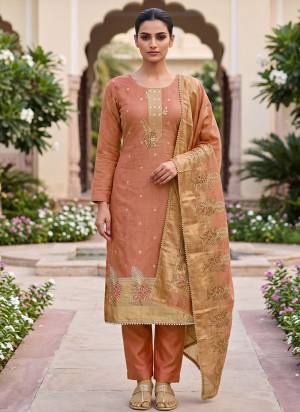 Looking These Suit in Fine Colored Pair With Bottom And Dupatta.These Top Are Banarasi Cotton And Dupatta Are Fabricated On Banarasi Cotton Pair With Rayon Bottom.Its Beautified With Woven Designer, Hand Work.