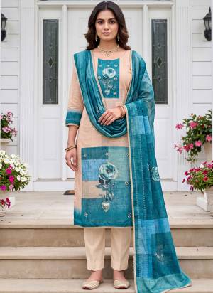Garb These Suit in Fine Colored Pair With Bottom And Dupatta.These Top Are Modal Cotton And Dupatta Are Fabricated On Modal Cotton Pair With Dull Santoon Bottom.Its Beautified With Designer Digitel Printed, Hand Work.