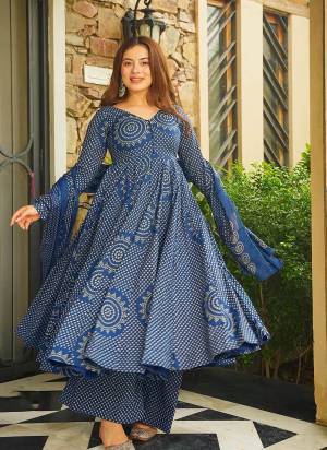 Garb These Beautiful Looking Readymade Anarkali Suits.These Top Are Cambric Cotton And Bottom is Fabricated On Cambric Cotton And Cotton Dupatta.Its Beautified With Designer Digital Printed.
