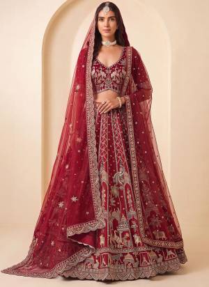 For A Fancy Designer Look,Grab These Lehenga Choli With Dupatta in Fine Colored.These Lehenga And Choli Are Silk And Dupatta Are Fabricated On Net Pair.Its Beautified With Thread,Jari,Sequance Embroidery,Motif Hand Work. 