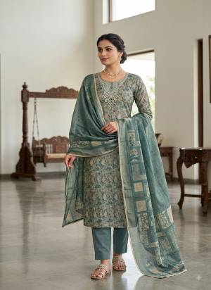 Looking These Suit in Fine Colored Pair With Bottom And Dupatta.These Top Are Simmer Linen Cotton And Dupatta Are Fabricated On Simmer Linen Cotton Pair With Rayon Bottom.Its Beautified With Designer Printed, Hand Work.