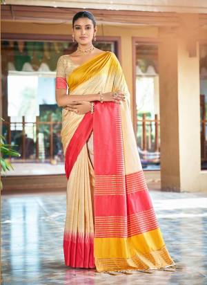 Looking These Fastive And Party Wear Saree in Fine Colored.These Saree And Blouse is Fabricated On Slub Silk.Its Beautified With Woven Designer.