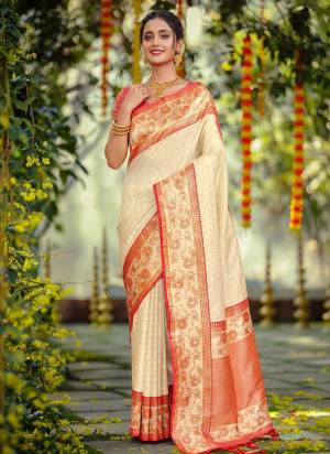 Looking These Fastive And Party Wear Saree in Fine Colored.These Saree And Blouse is Fabricated On Silk.Its Beautified With Weaving Jari Designer.