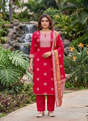 Grab These Suit in Fine Colored Pair With Bottom And Dupatta.These Top Are Banarasi Cotton And Dupatta Are Fabricated On Banarasi Jacquard Pair With Rayon Bottom.Its Beautified With Woven Designer, Hand Work.