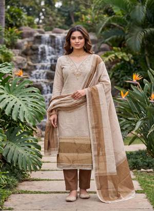 Grab These Suit in Fine Colored Pair With Bottom And Dupatta.These Top Are Banarasi Cotton And Dupatta Are Fabricated On Banarasi Jacquard Pair With Rayon Bottom.Its Beautified With Woven Designer, Hand Work.