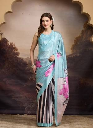 Attractive These Party Wear Ready To Wear Saree in Fine Colored.These Saree Are Satin And Blouse is Satin Fabricated.Its Beautified With Designer Printed.