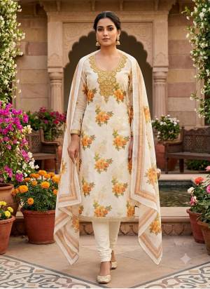 Looking This Suits In Lovely Color.Its Pretty Top Is Simmer Based Paired Bottom Santoon And Chanderi Fabricated Dupatta Are Designer Dgital Printed With Embroidery Work. Which Gives An Attractive To The Dress.