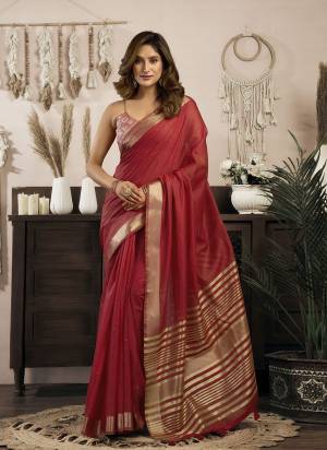 Looking These Fancy Party Wear Saree in Fine Colored.These Saree Are Khadi Cotton And Blouse is Khadi Cotton Fabricated.Its Beautified With Woven Designer With Brocade Blouse.