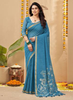 Attactive These Festive Wear Saree in Fine Colored.These Saree And Blouse is Fabricated On Linen Silk.Its Beautified With Weaving Jari Border Designer With Pallu Printed And Sequance Lining Embroidery Work.